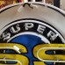 New Chevrolet Super Sport "Chevy SS" Porcelain Sign with Neon 48 IN Diameter